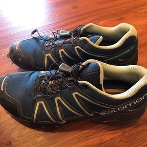 Blue Salomon trail running shoes